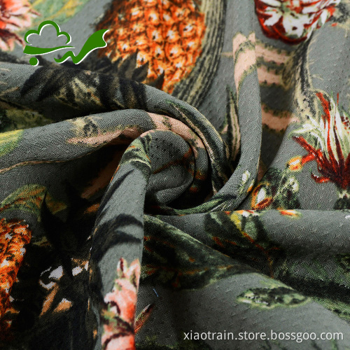Printed100 rayon tkaniny kwiatowy na ubranie